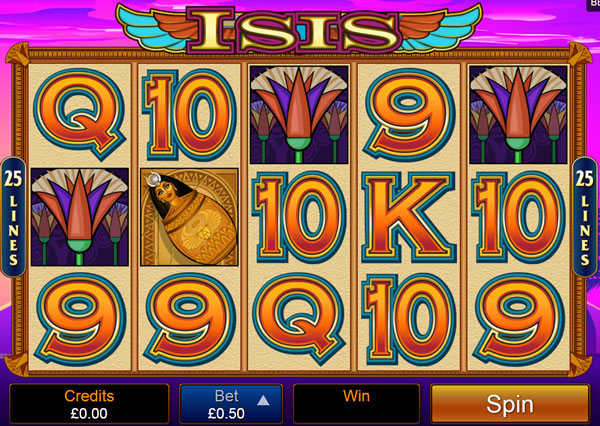 Isis Microgaming Slot screenshot