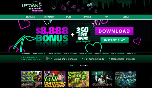 Uptown Aces Casino review RTG