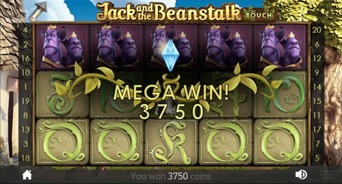 Jack and the Beanstalk slot win