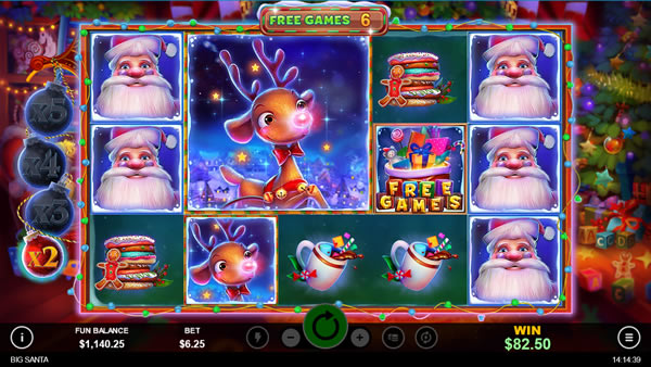 Big Santa Slot Free Games with multiplier