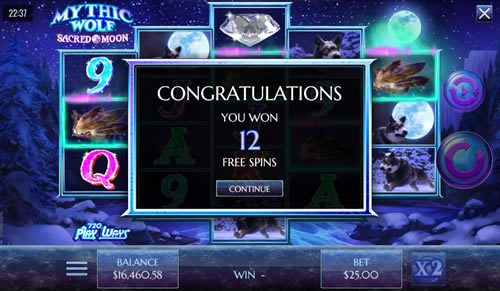 Mythic Wolf Sacred Moon Free Spins