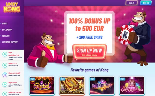 Lucky Kong Casino Review