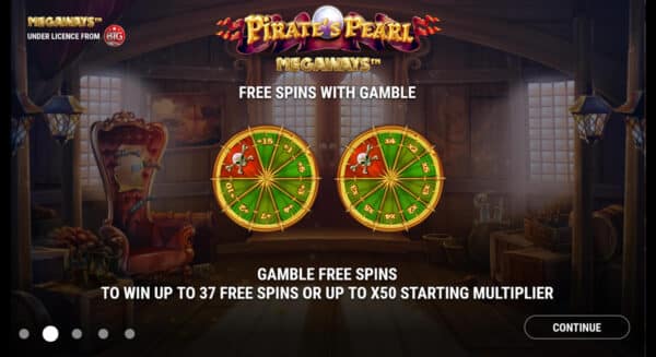 Pirate’s Pearl Megaways Gamble Feature