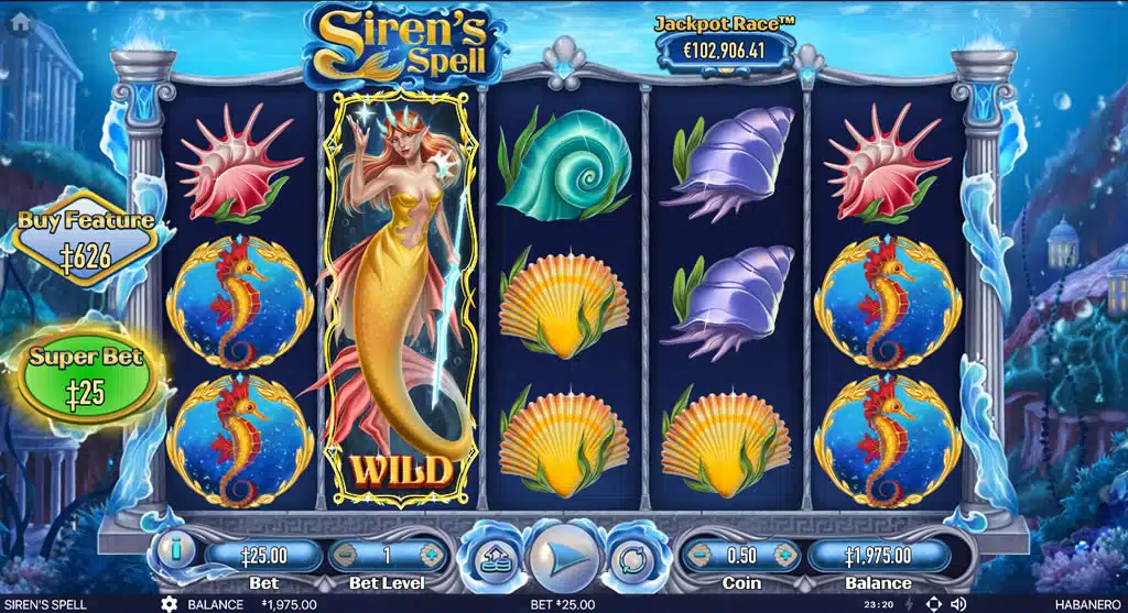 Siren's Spell Slot (Habanero) Review - Casino Roam