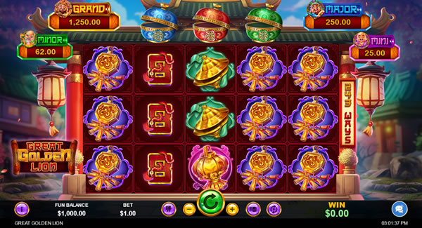 Great Golden Lion casino game
