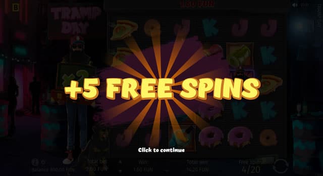 Tramp Day by BGaming Extra Free spins