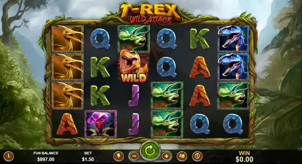 T-Rex Wild Attack Slot by Spin Logic