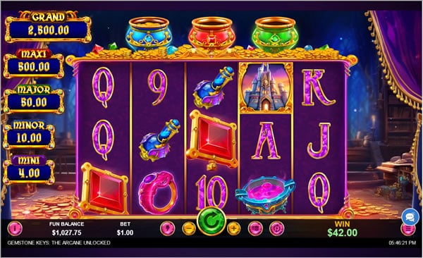 Gemstone Keys: The Arcane Unlocked slot by Spin Logic
