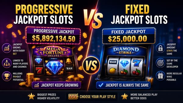 Progressive Jackpot vs Fixed Jackpot Slots