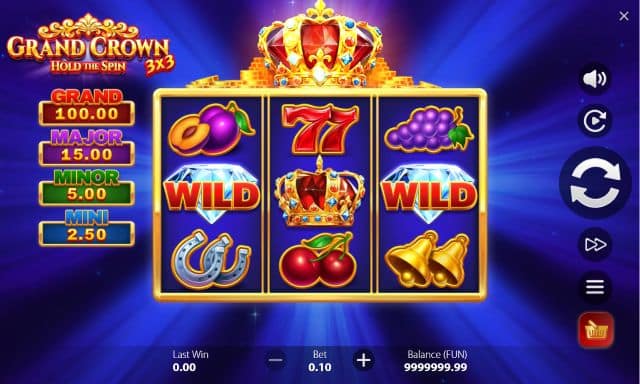 3x3 Grand Crown: Hold the Spin slot from Gamzix