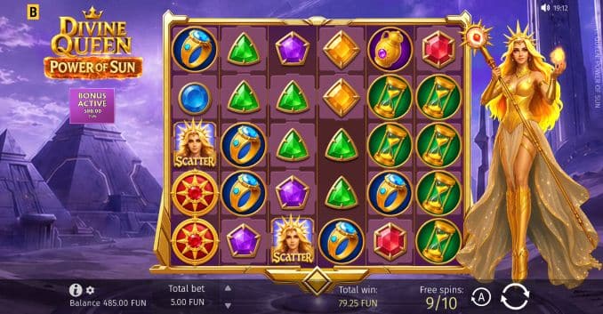 Divine Queen: Power of Sun Slot Free Spins
